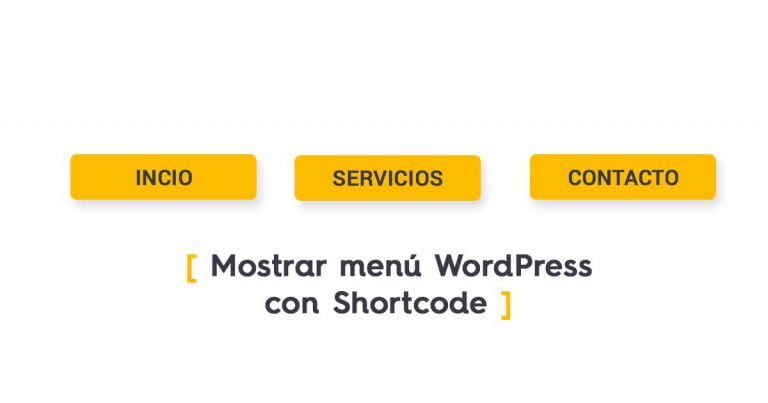 Mostrar un menÃº de WordPress con un Shortcode