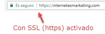 Chrome protocolo https activado